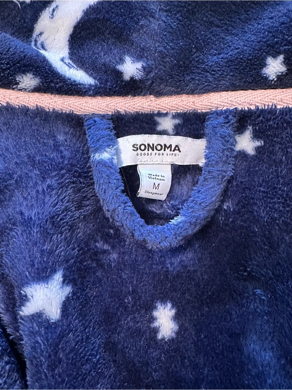 SONOMA Navy Star Plush Robe